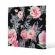 image 1 of Watercolour Painting of Flowers (Canvas Print) 77 x 77 x 4cm