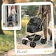 image 7 of PawHut 3-in-1 Pet stroller with Detachable Carrier for Mini Dogs, Grey