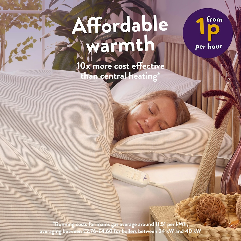 image 1 of Slumberdown Sleepy Nights Electric Blanket, King | White