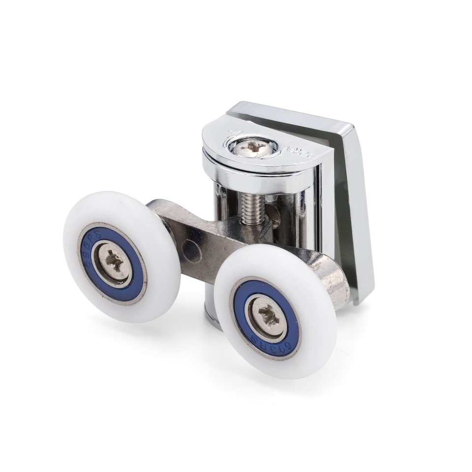 image 1 of 1 x Shower Part Eastbrook Top Zinc Alloy Shower Door Rollers/Runners 23mm Wheel Diameter ES1