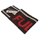 image 2 of Fulham FC Wordmark Crest Flag - Black/White/Red - One Size
