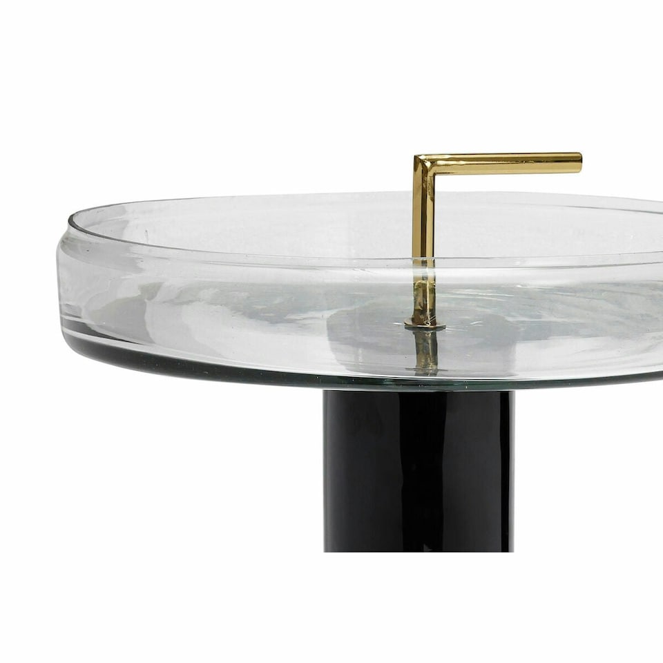 image 1 of Side table DKD Home Decor Crystal Black Transparent Iron 41 x 41 x 57 cm N/A