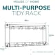 image 2 of 11 Space Tool Rack Hook Wall Mounted Hanger Two Tier Shed Garage Storage Black
