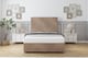 image 1 of Sloomy Manhattan Mink Naples Divan Bed With Mattress No Drawers With 26" Strutted Headboard 5' King | Brown | Mink | King | 1