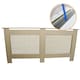 image 2 of Radiator Cover MDF Unfinished 1720mm