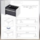 image 6 of Vinsetto Lockable File Cabinet with 3 Drawers, Vertical Office Drawer for A4, Letter, Legal Size, Anti-tilt Design, Pre-Assembled Body, White