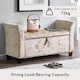 image 7 of Vida Designs Seville Storage Ottoman Bedroom Hallway Chest Bench, Crushed Velvet Champagne | Yellow | Champagne