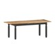 image 4 of Corona Charcoal Large Extending Table & 6 Chairs Set Solid Wood Mexican Pine Wooden Large Long Kitchen Dark Grey