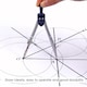 image 4 of Zinc Paint Compass Divider Math Set