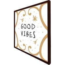 Good vibes (Picture Frame) Brown | M
