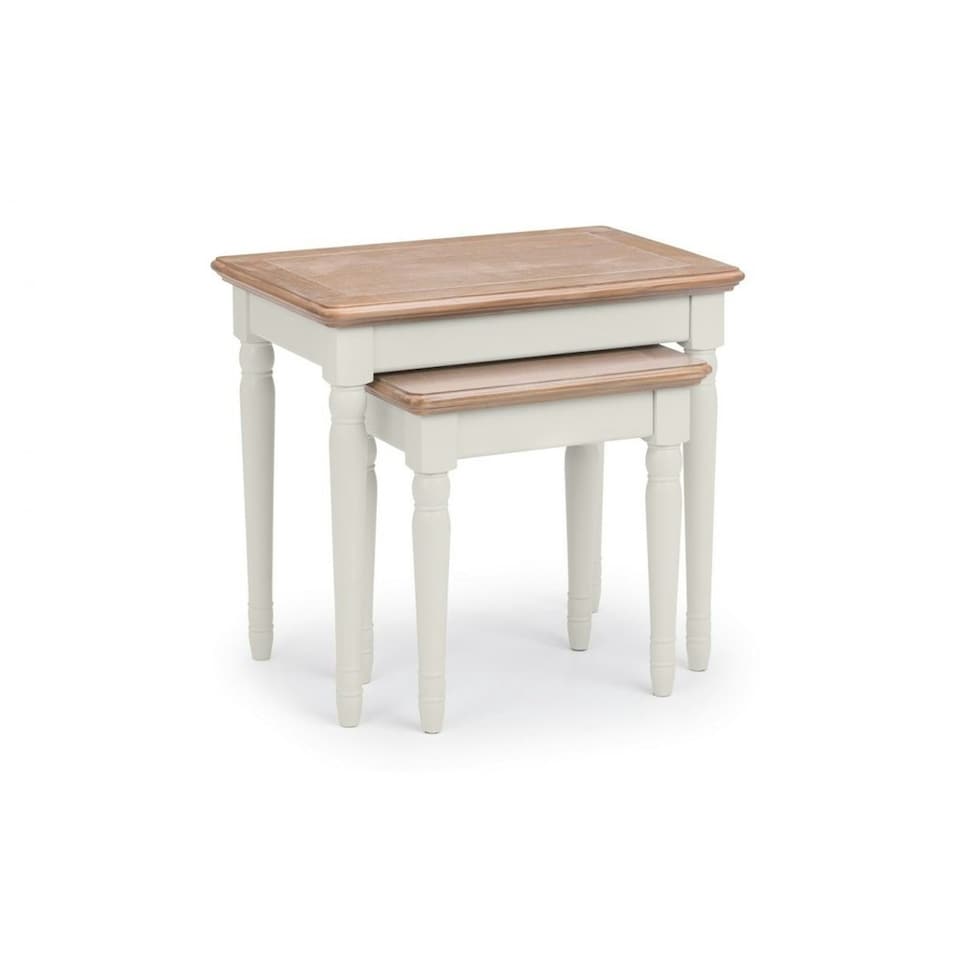 image 1 of Premium Grey Lacquered Nest of Tables | Grey | Grey