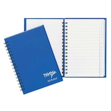 Tiger Twin Wire A6 Notebook - Blue - One Size
