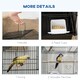 image 3 of PawHut Metal Bird Cage w/ Perch, Food Container, Handle, for Finch, Canary