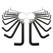 Amtech Hex Key Set & Keyring 20pk - One Colour - One Size