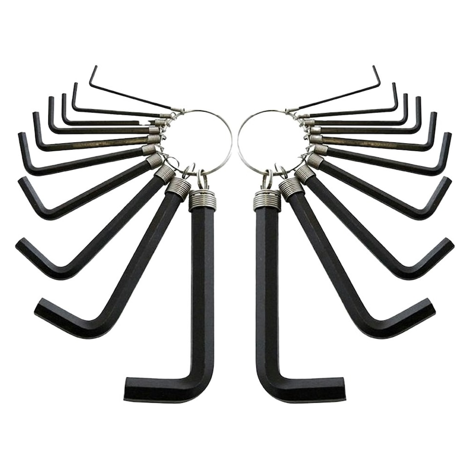 Amtech Hex Key Set & Keyring 20pk - One Colour - One Size