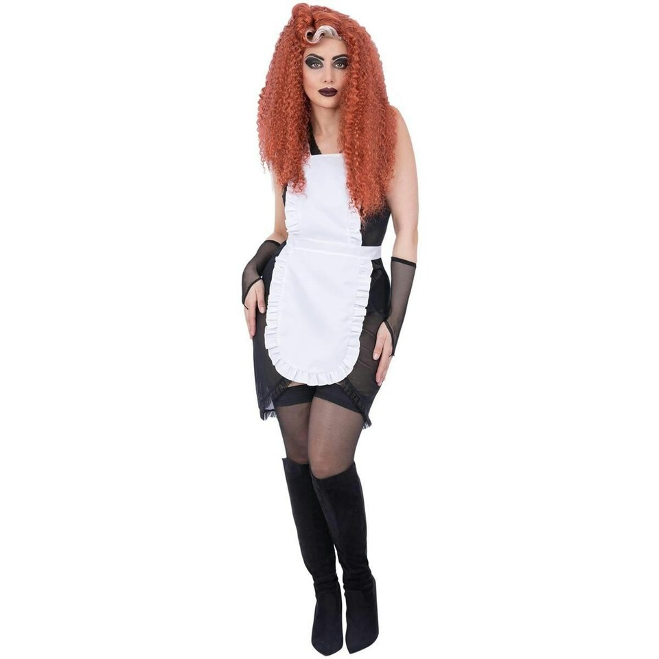 image 1 of The Rocky Horror Picture Show Womens/Ladies Magenta Costume Set - Black/White - S S