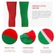 image 2 of Red and Green Elf Christmas Tights Multi | M