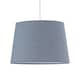 image 1 of Grey Cotton 28cm Tapered Cylinder Pendant or Lamp Shade | Grey | Medium | 1