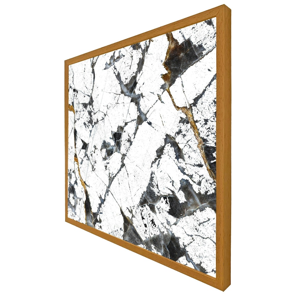 image 1 of Black & gold marble (Picture Frame) Brown | Oak | XL