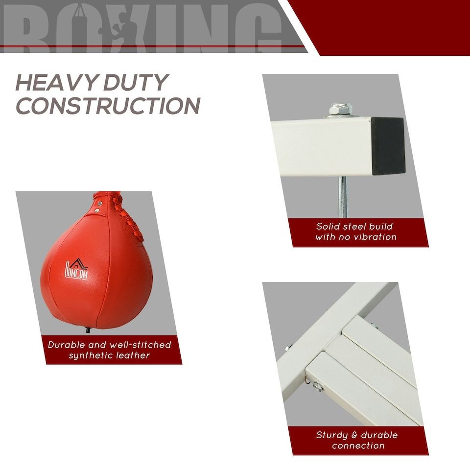 image 1 of HOMCOM Free-Standing Speed Bag Platform, Adjustable Boxing Punch Bag | Multi