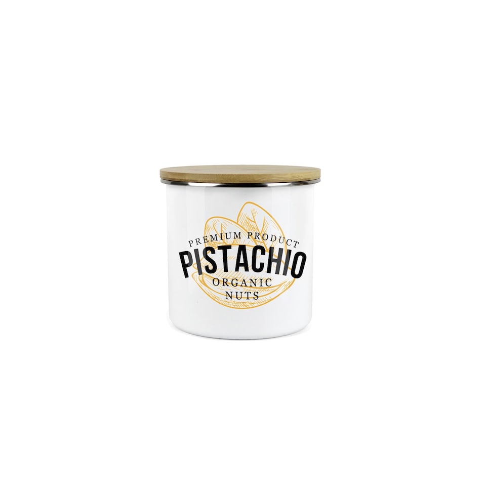 image 1 of Classic Snacks Storage Pot - Pistachio