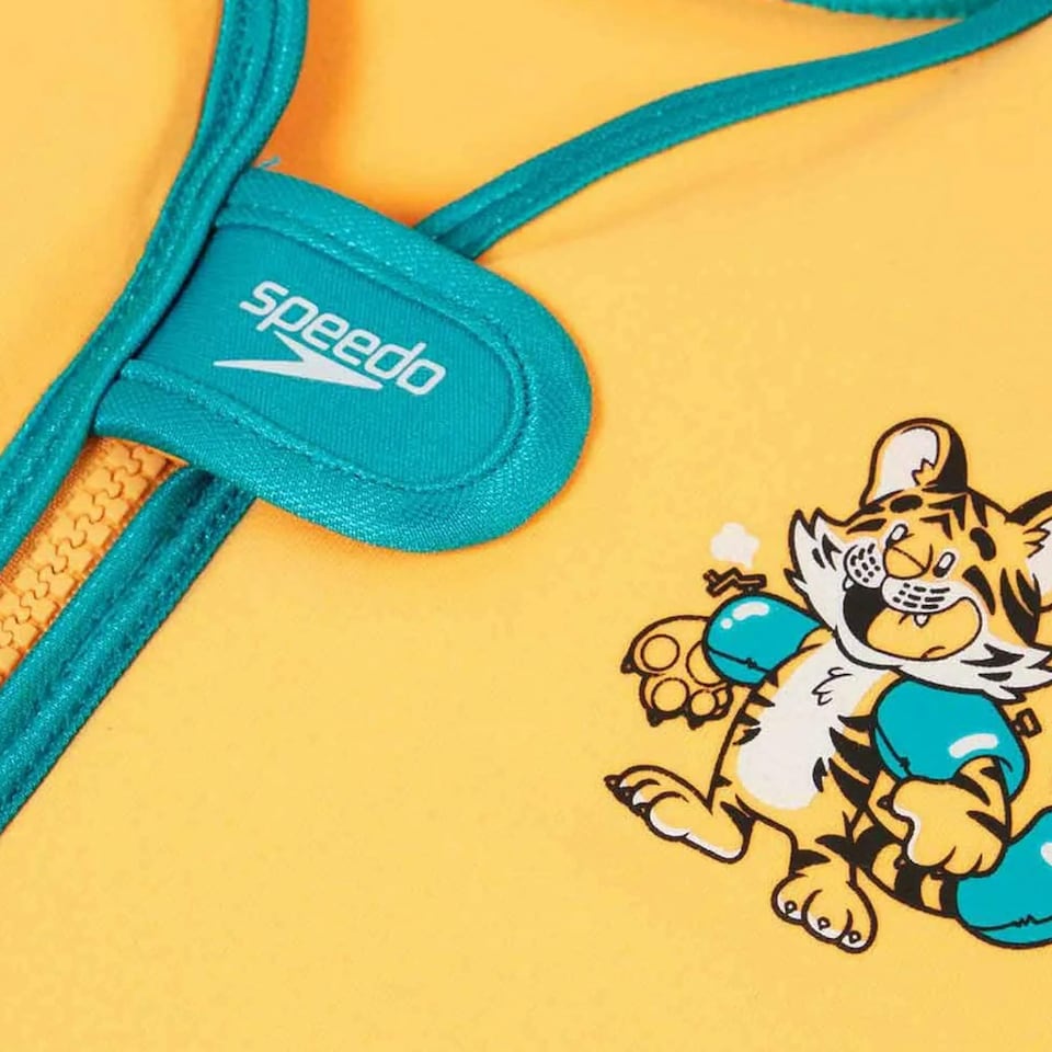 image 1 of Speedo Childrens/Kids Sea Squad Tiger Swim Vest - Orange/Aqua - 2-4 Years