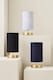 image 7 of ValueLights Francis Gold Touch Table Lamps White Shade and Bulb