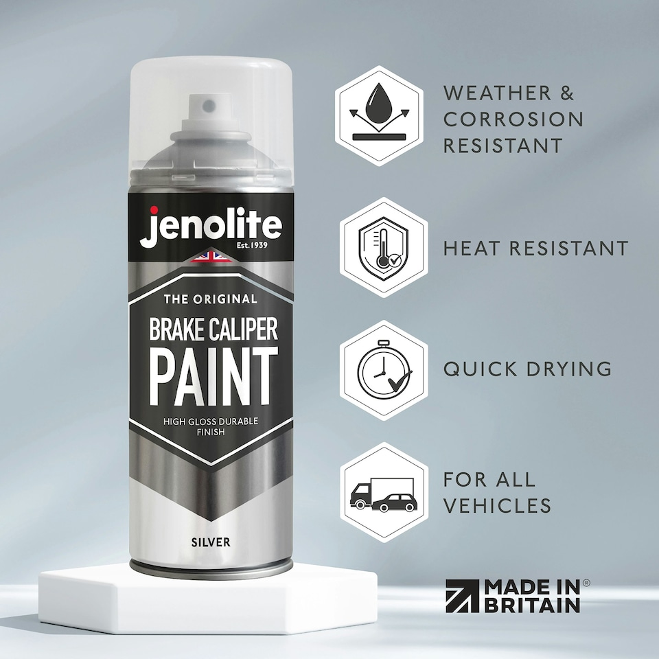 image 1 of Jenolite High Gloss Brake Caliper Paint - Silver - 400ml