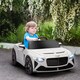image 2 of HOMCOM Bentley Bacalar Licensed, 12V Kids' Electric Ride-On with Remote Control, Battery Powered Electric Car for Kids with Suspension Wheels, Horn, Lights, for Ages 3-5 Years - White