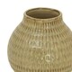 image 2 of Sabbia Collection Medium Textured Vase - Ceramic - L19 x W19 x H27 cm - Brown Brown