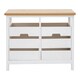 image 1 of Interiors By Premier Compact Design 2 Drawer Bench, Modern Design Chest Of Drawers For Livingroom, Minimalist Storage Chest White