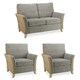 image 1 of Desser Arlington Natural Wash Rattan 2 Seater Sofa Set in Jubilee Grey - Conservatory Sofa Suite