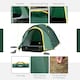 image 4 of Outsunny Compact Camping Tent with Vestibule & Mesh Vents for Hiking Green