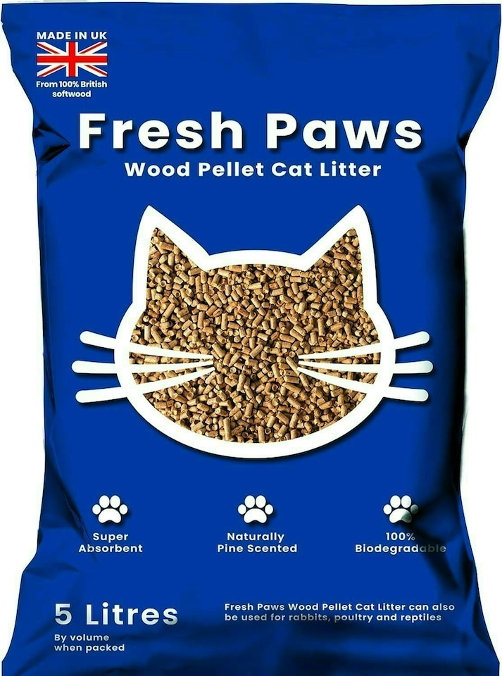 image 1 of Fresh Paws Premium Wood Pellet Cat Litter, 5 L