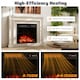 image 8 of COSTWAY Electric Fireplace Insert Fireplace Heater Black