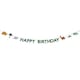 image 1 of Dinosaur Happy Birthday Banner Hanging Party Garland 3m