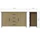 image 2 of Lowry 2 Door 4 Drawer Large Sideboard Driftwood Lacquered Solid Reclaimed Pine Brown
