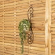 image 4 of Tom Chambers Handcrafted Verona Black Metal Garden Patio Herb Plant Flower Pot Wall Mount Holder Black