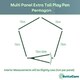 image 5 of Bettacare Extra Tall Pet Pen, Pentagon, White, 105cm High, 5 Panels, 1x72cm Door Panel and 4x72cm Side Panels, Dog Pen for Pets White