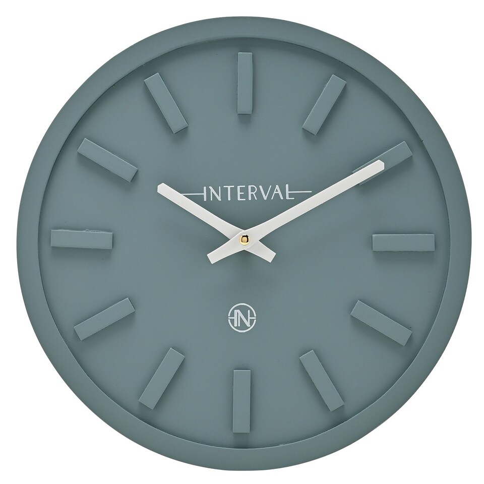 image 1 of Interval Minimalist Wall Clock 30cm - Teal Blue | Teal