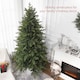 image 3 of HOMCOM 7 Ft Artificial Christmas Tree with Metal Base, Hinged Branches