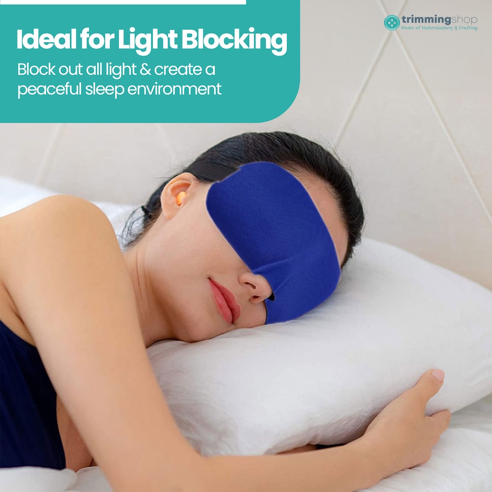 image 1 of 3D Sleep Eye Mask with Adjustable Strap Luxury Blindfold Sleep Mask