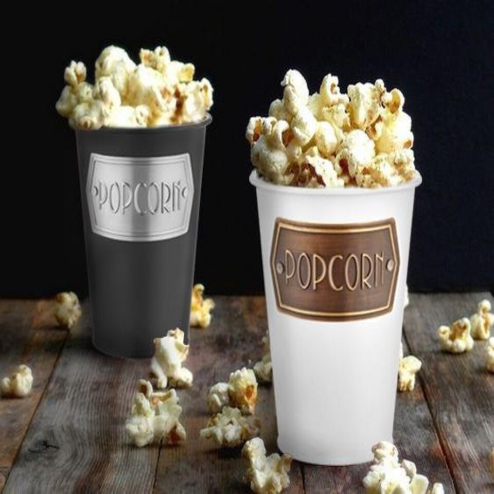 image 1 of Black Popcorn Bowl