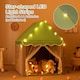 image 9 of COSTWAY Kids Playhouse Tent w/ Washable Mat & Star Lights-Green