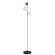 image 2 of Black Floor Lamp with Opal Globe Shades | Black | Small | 1