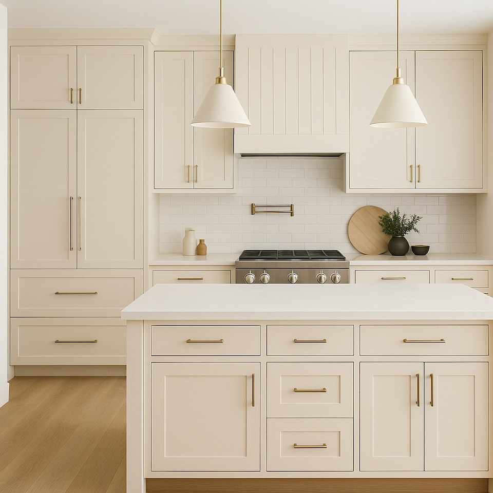 image 1 of INNOV8 COATINGS Kitchen Cupboard Spray Paint 400ml - Satin Finish - No Primer Required - Fast Drying Cabinet & Furniture Paint - Moonstone CREAM