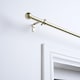 image 1 of OHS Curtain Pole Extendable 16mm Metal Finnials Ball End Rod 70-120cm | Bronze