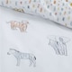 image 3 of Bianca Zoo Animals Cotton Reversible Duvet Cover Set | White | Toddler