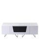 image 1 of Chromium TV-Stand with 1 Flap & 2 Drawers White White | White