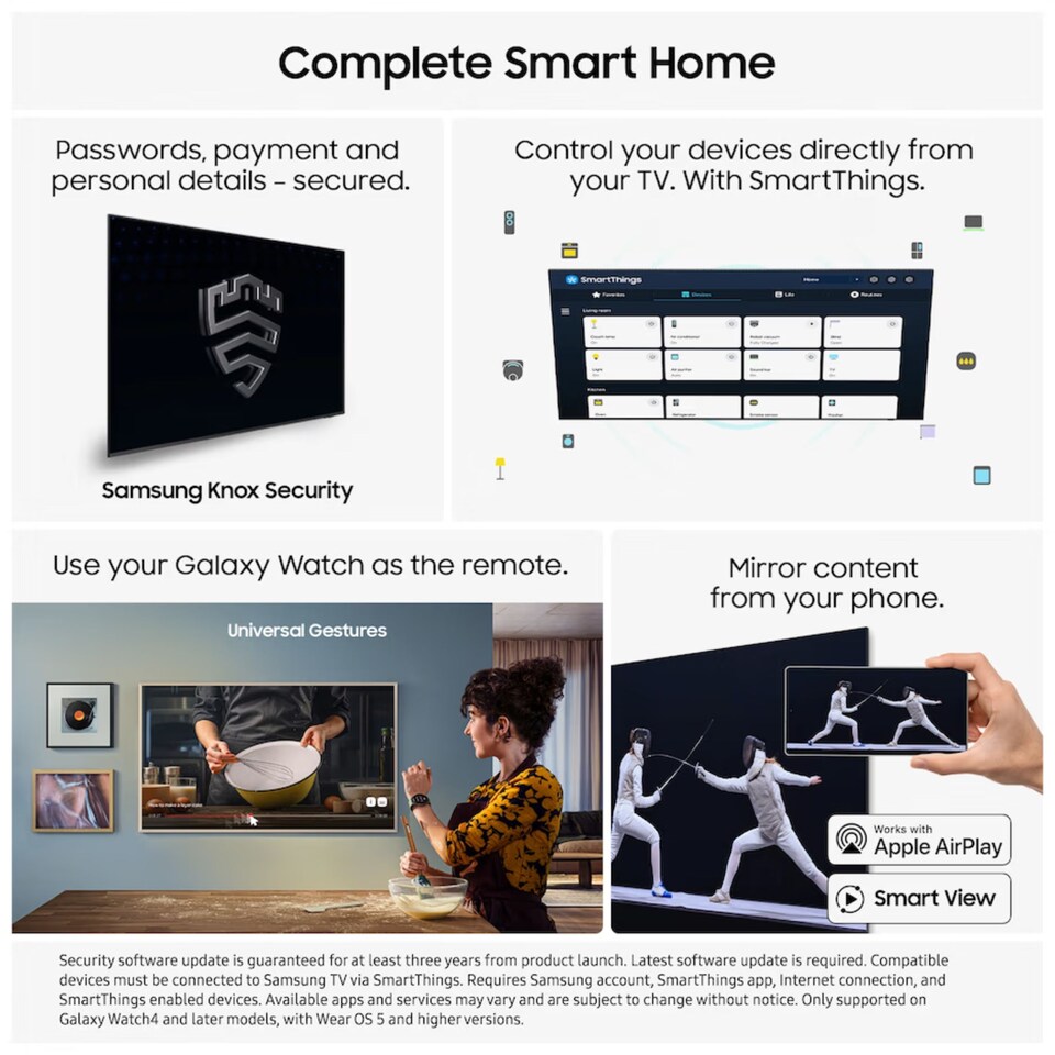 image 1 of Samsung 55" Inch 4K OLED Vision AI Smart TV S85F - QE55S85F(2025)